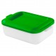 Vorratsdose Brot-Box, grün/milchig-transparent